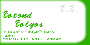 botond bolyos business card